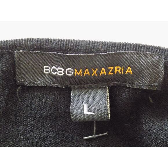 BCBG MAXAZRIA duster open front cardigan black size Large - Picture 6 of 8